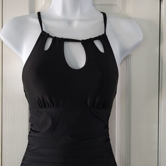 Women's One Piece Swimsuit Halter Tummy Control Multiway Swimwear Bathing Suit - Picture 3 of 9